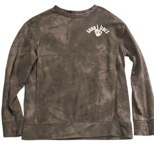 Brown tie-dye crewneck sweatshirt #skater #goodvibes XXL BOYS or SM. Adult